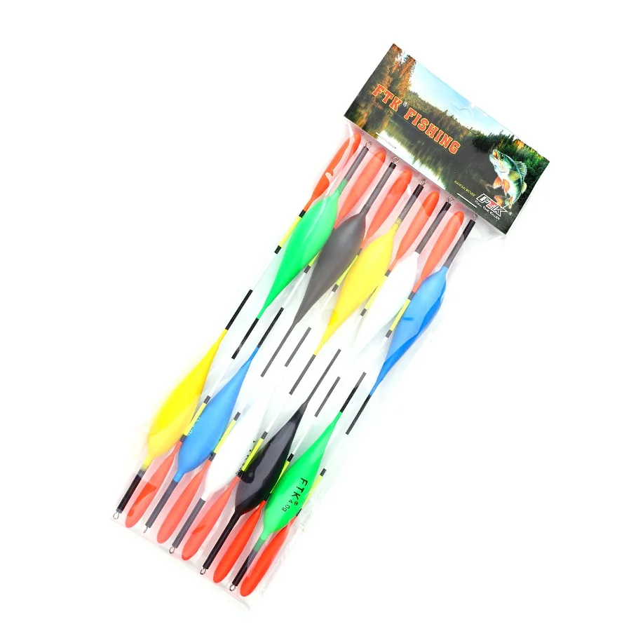 FTK 10 Uds 2g/3g/4g/5g flotador de pesca de abeto Barguzinsky longitud 18cm-22.5cm boya Vertical aparejos flotadores de pesca de carpa - imagen 5