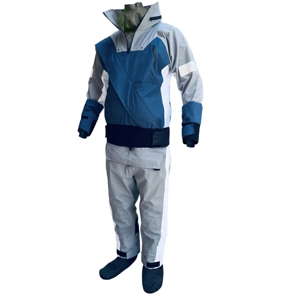 Traje seco de Kayak para hombres, Rafting en agua fría, navegación, natación, supervivencia, SUP, remar, ropa cálida impermeable en invierno - imagen 2