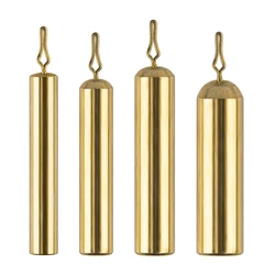 10 Uds. Plomo de peso de tiro de gota de latón 7g-12g, plomo cilíndrico, plomos de pesca, peso de cobre sin plomo para aparejo de tiro de caída