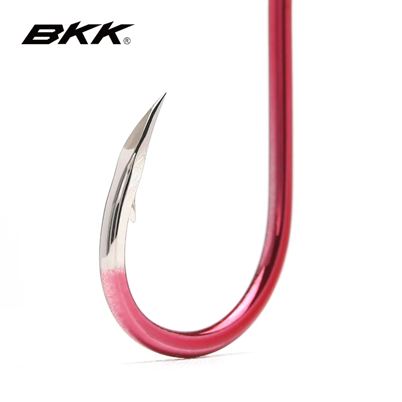 BKK-cebo de pico de pulpo, anzuelos de pesca compensados, anzuelo de diente triangular, equipo de pesca para pesca en el mar, anzuelo de lubina de boca grande - imagen 3