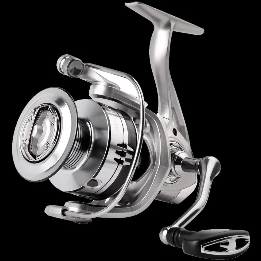 Carretes de pesca giratorios, mango intercambiable izquierdo/derecho, arrastre máximo de 10kg, carretes giratorios ultraligeros, para pesca de carpa en el mar - imagen 2