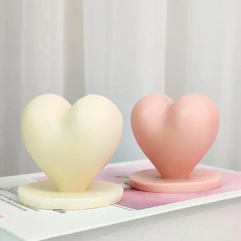Molde Silicona 3D Corazón para Velas y Jabón - Regalo San Valentín