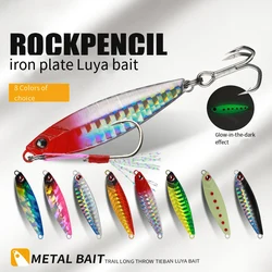 Juego de Señuelos de pesca con plantilla de Metal, 1 Uds., 7g, 10g, 15g, 20g, señuelos de Jigging de fundición en la orilla del mar, plantillas, cuchara, cebo Artificial de agua salada