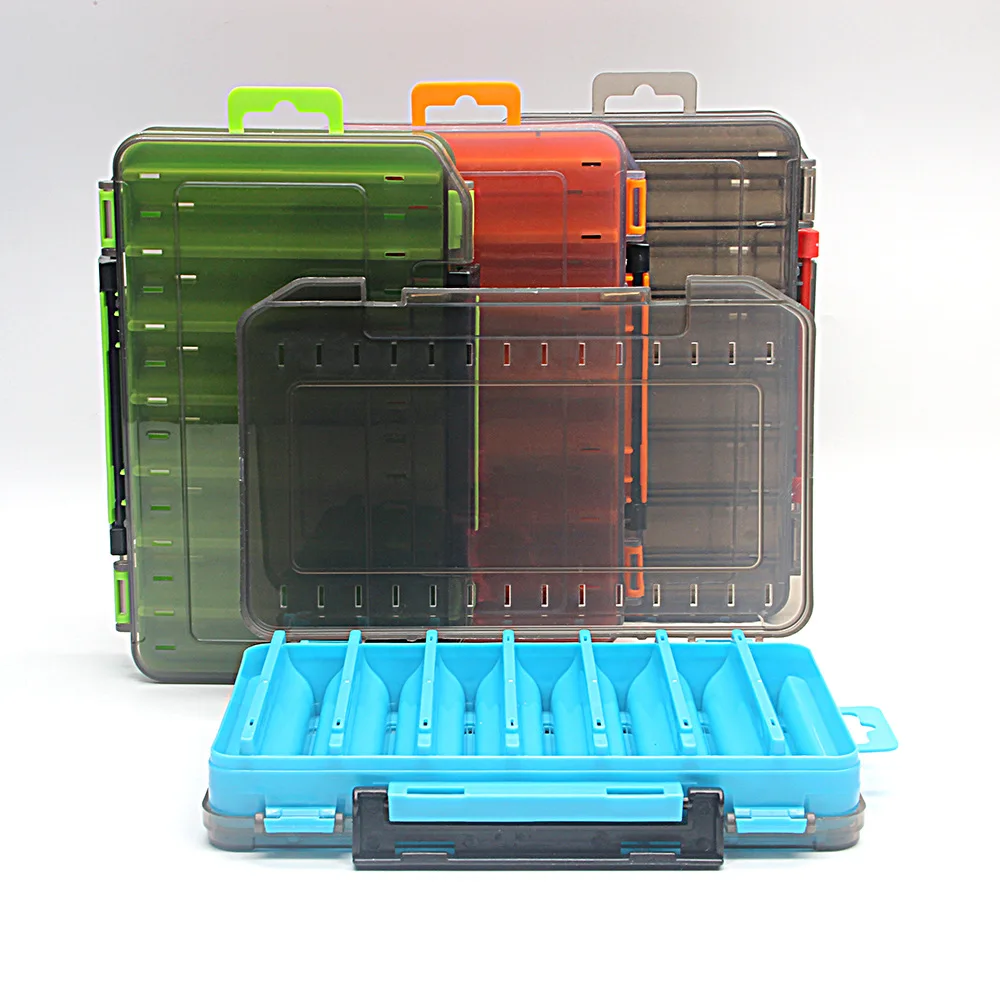 Estuche organizador de aparejos de pesca de doble cara, caja de aparejos de anzuelo de señuelo de pesca Visible, Kit de accesorios de pesca - imagen 4