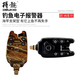 DEUKIO 2 LED resistente al agua tono ajustable sensibilidad de volumen alerta de sonido alarma de mordedura de pesca para accesorios de caña de pescar