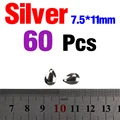 Silver 7.5x11mm
