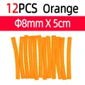 12pcs Orange 8mm