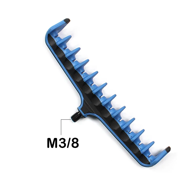 Herramienta para Fihsing de carpa, 19,8 cm, alimentador azul, M3/8, accesorios de aparejos de pesca de carpa, 1 unidad - imagen 3