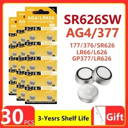 Pilas Botón AG4 LR626 para Relojes – 1,55V Sin Mercurio