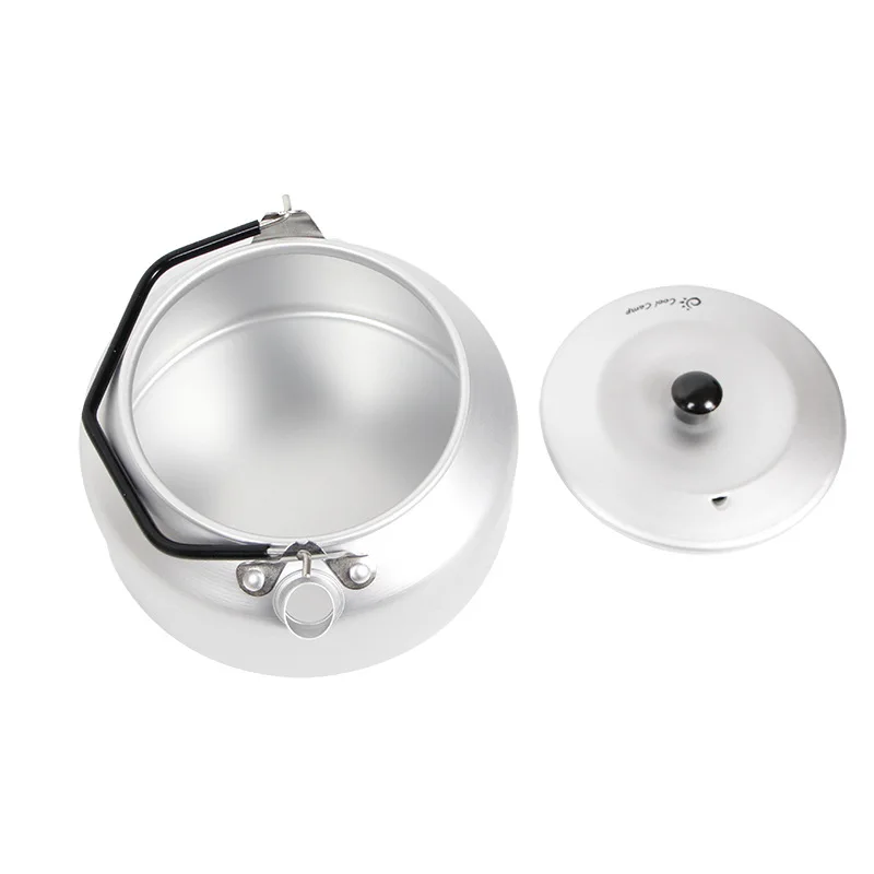 Hervidor portátil para acampar al aire libre, utensilios de cocina para senderismo, hervidor de agua ultraligero para café, suministros turísticos, vajilla de 0,9l - imagen 5