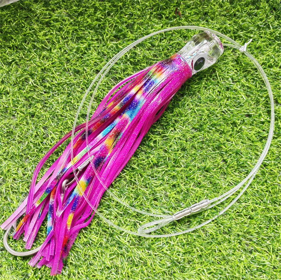 Wahoo-señuelos para pesca en agua salada, anzuelos para pesca de atún en barco de aguas profundas, de 30cm y 175g, para Mahi Leurre Marlin - imagen 5