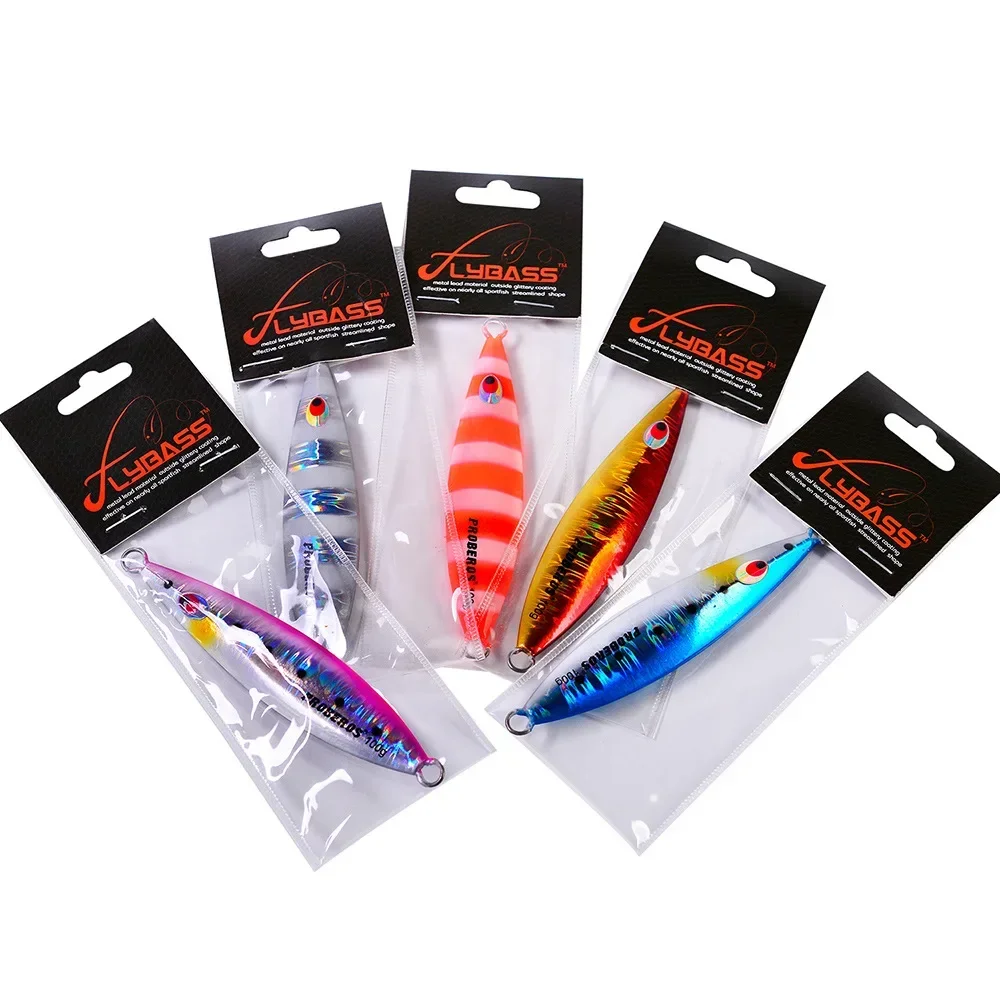 Señuelos de pesca con plantilla de Metal CXW, 40g, 60g, 80g, 100g, sin orilla, plantilla de paso lento, cuchara de Jigging Vertical súper dura, aparejos de pesca, 1 ud. - imagen 3