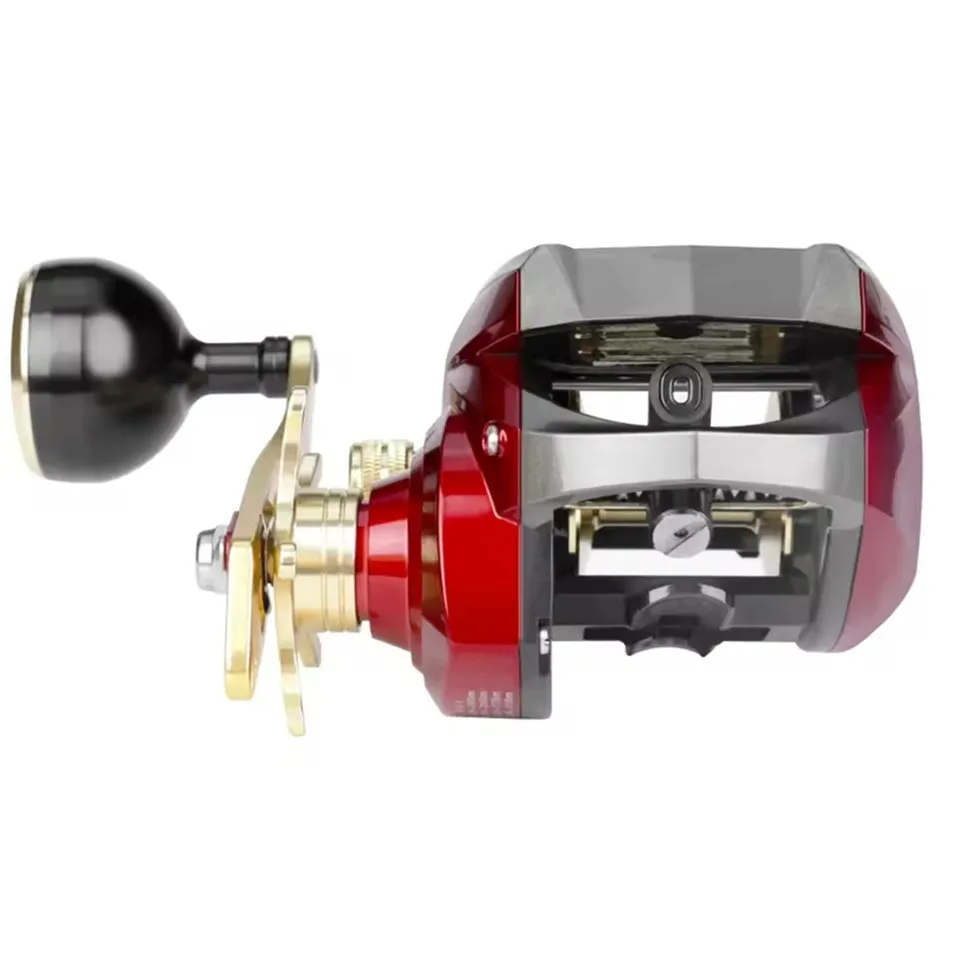 Carrete DEUKIO-Baitcasting, alta velocidad, potencia de arrastre máxima, Color Iron Man de 20 kg, pantalla digital, carrete electrónico de pesca de carpa, 3000MJ - imagen 2