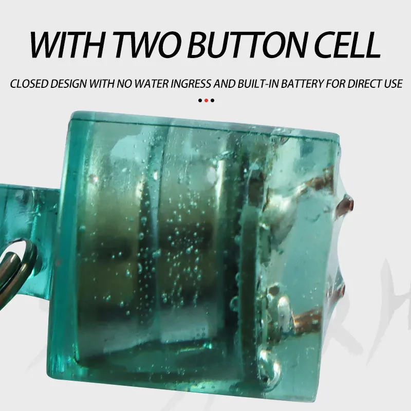 5 unids/caja LED cebo intermitente Mini cilíndrico de caída profunda señuelo de pesca luz accesorios de atracción subacuática - imagen 5