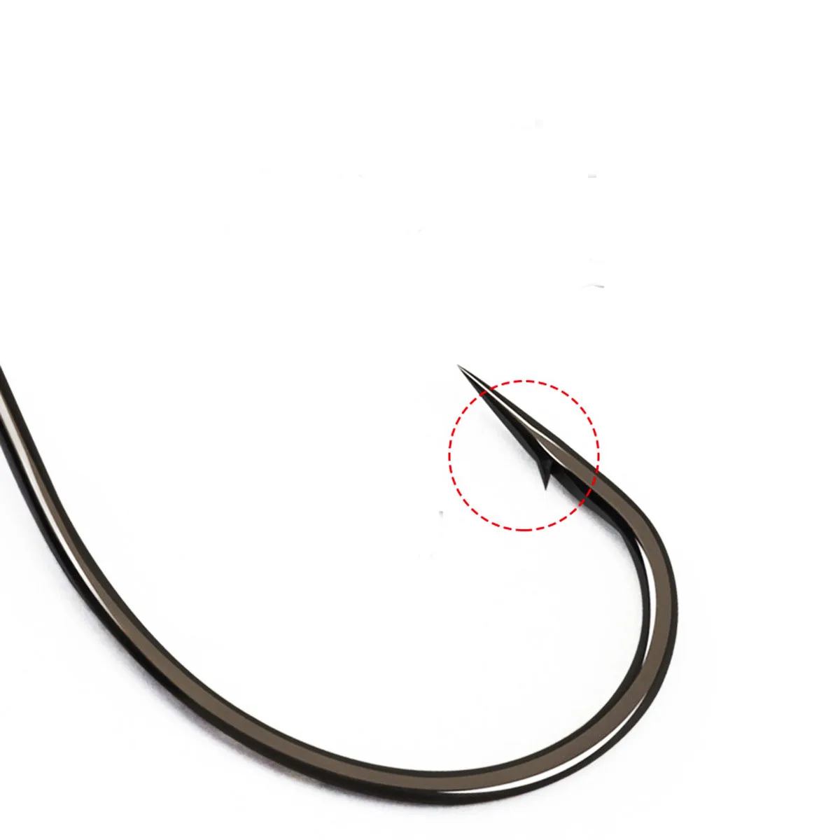 Sea.Yolo-anzuelo de pesca de acero de alto carbono, gancho de púas, ganchos de Loach, gancho de pescado de insectos suaves para Lago y río, 10 unids/lote por paquete - imagen 2