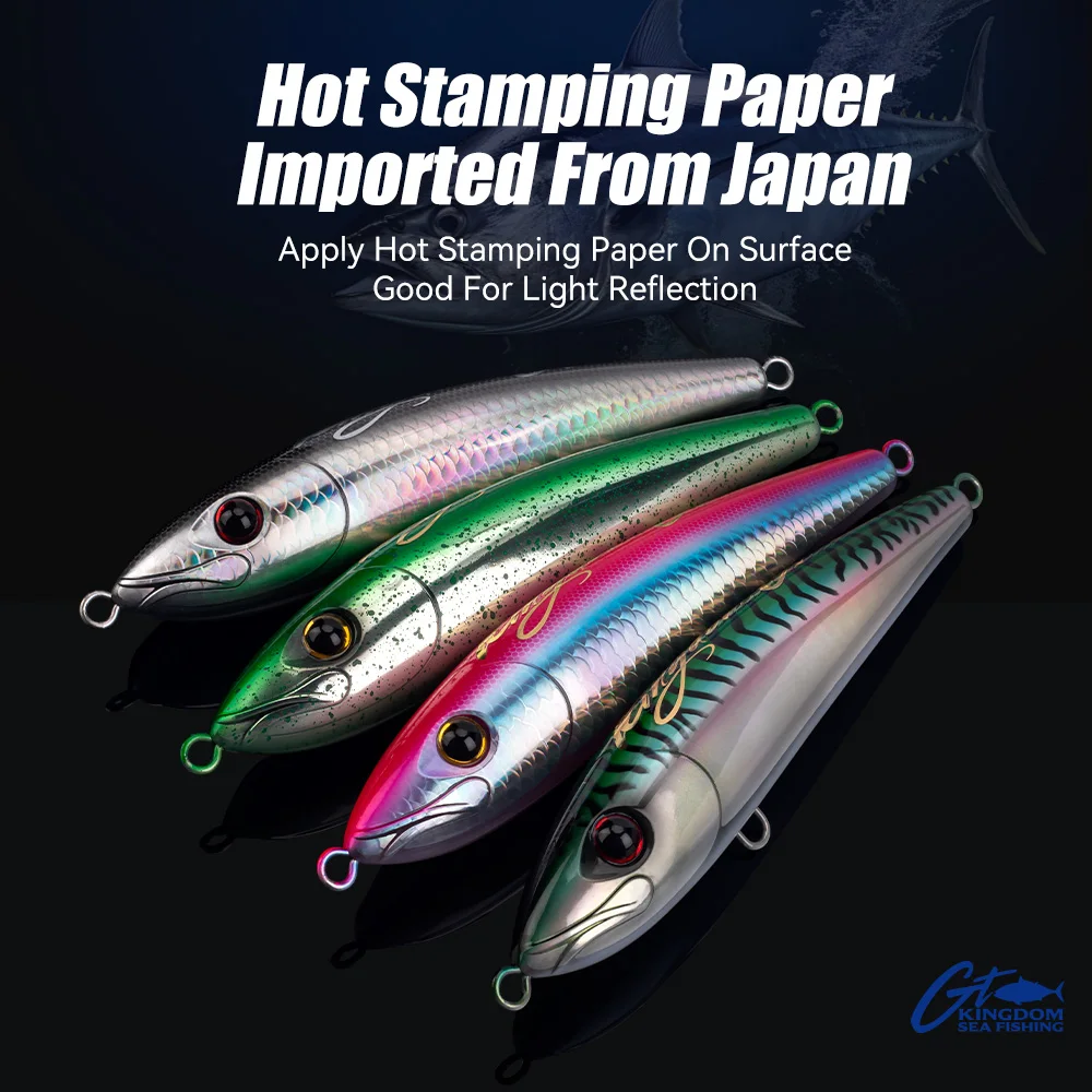 Kingdom GT Phantom-Señuelos tipo lápiz flotante, 180mm, 200mm, 78g, 115g, señuelo de pesca en el mar, cebos duros artificiales, pesca en agua salada - imagen 5