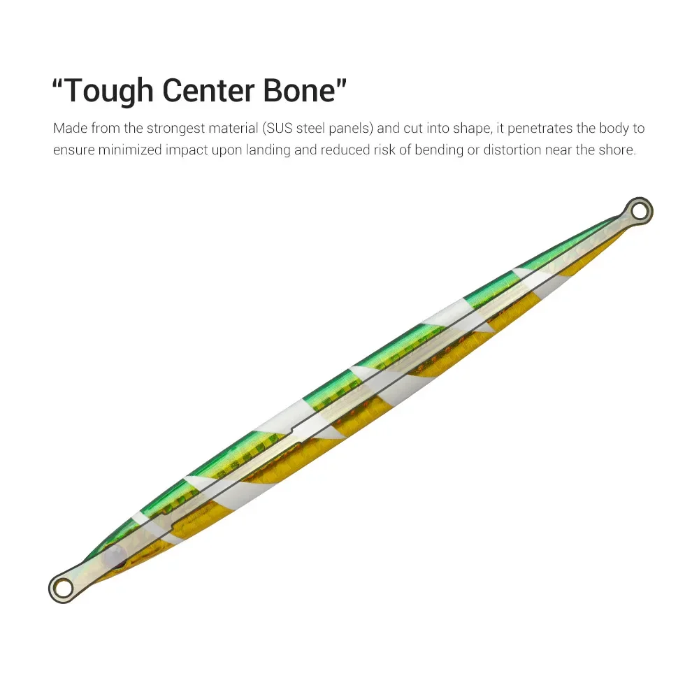 NOEBY-señuelo de pesca de agua salada, plantilla de Metal de 60g para Shore, Jigging, hundimiento, Wobbler, cebo duro Artificial, aparejos de pesca - imagen 5