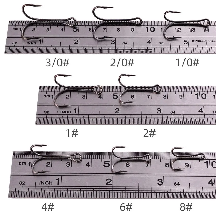 10 unids/caja de anzuelos dobles, señuelo, anzuelos de pesca dobles con anzuelo de anclaje de púas, anzuelo de pez rana trueno, accesorios de equipo de pesca - imagen 4