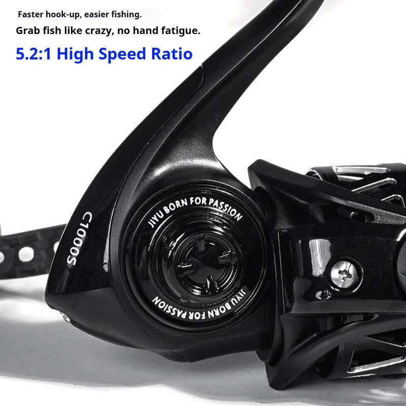Jiyu Blackbird 5,2 Carrete Spinning ligero 118g carbono freno - imagen 3