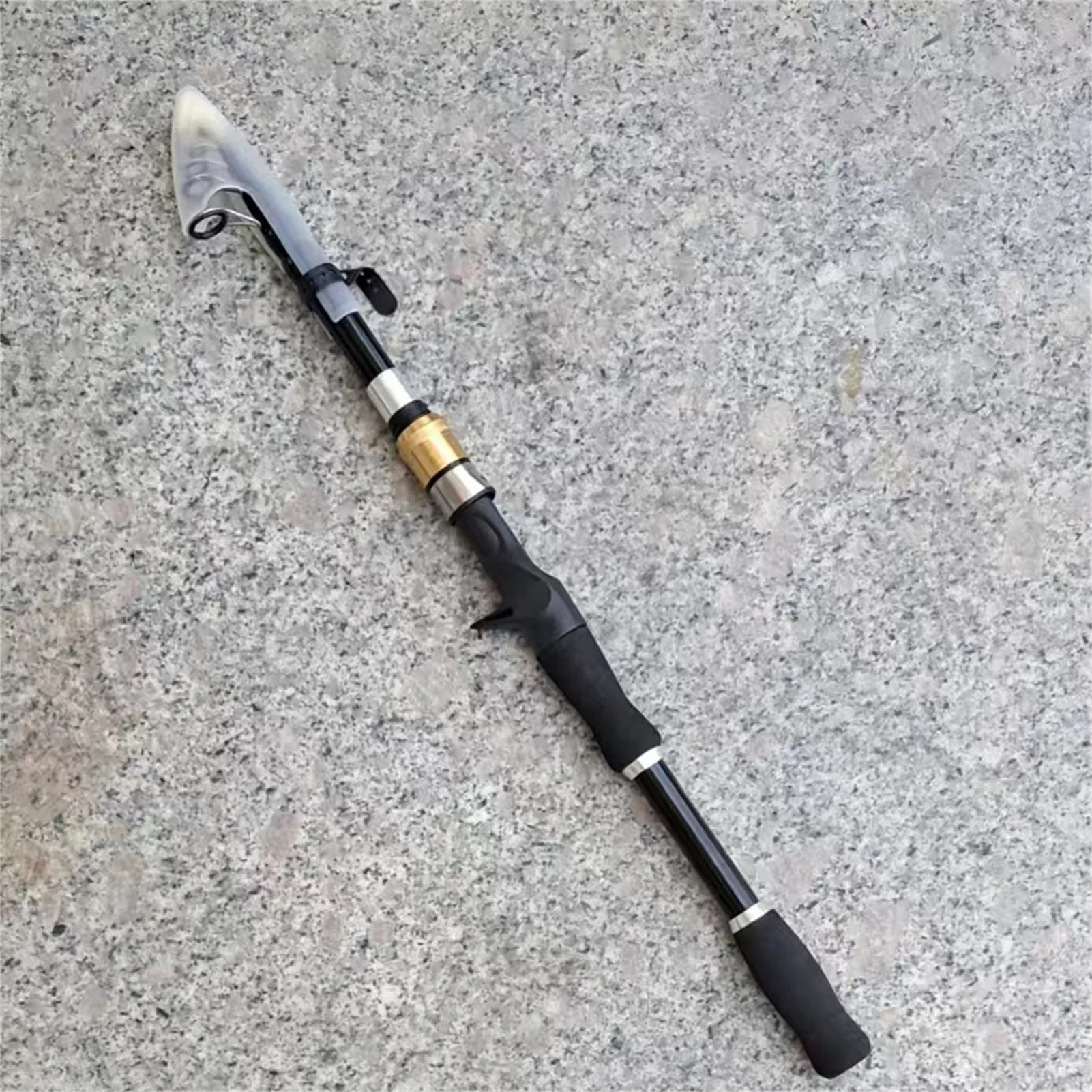 Caña de pescar telescópica de 1,6/1,8 m, caña de mano ultracorta portátil, caña de pescar Universal de largo alcance para uso en agua dulce y salada - imagen 3