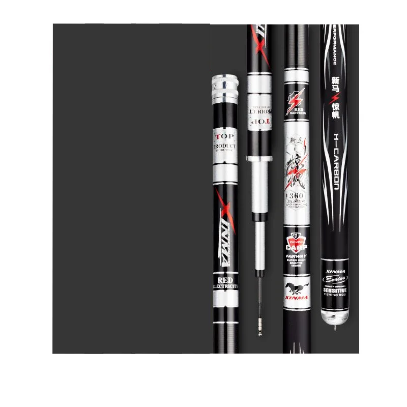 Caña de pescar superfuerte, caña de pescar telescópica de carbono ultraligera, 6H, 8H, 10H, 12H, 2,7-5,7 m - imagen 4
