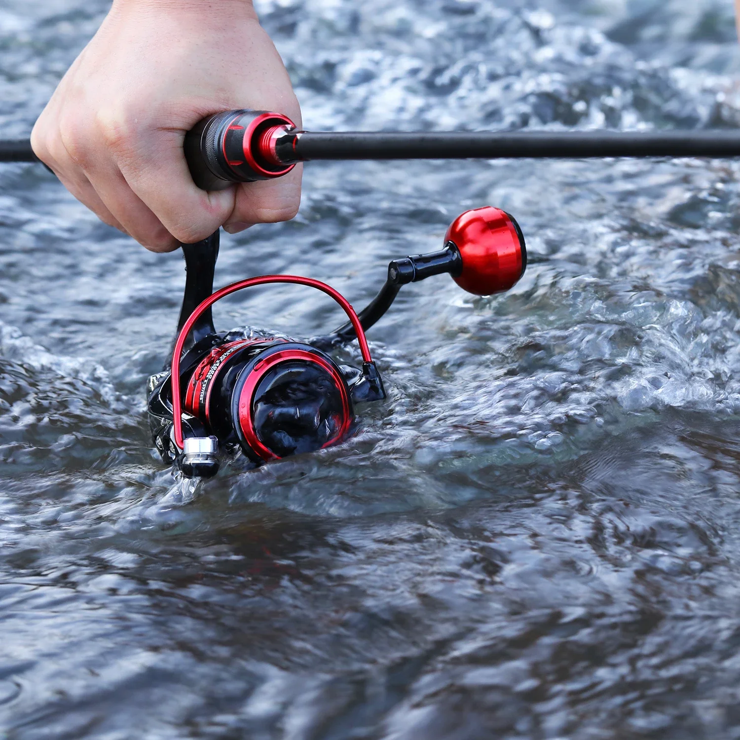 Sougayilang 5,2: 1 1000-4000 carrete de pesca giratorio carrete de aluminio carretes giratorios de agua dulce y salada alimentador carrete de pesca de carpa - imagen 3