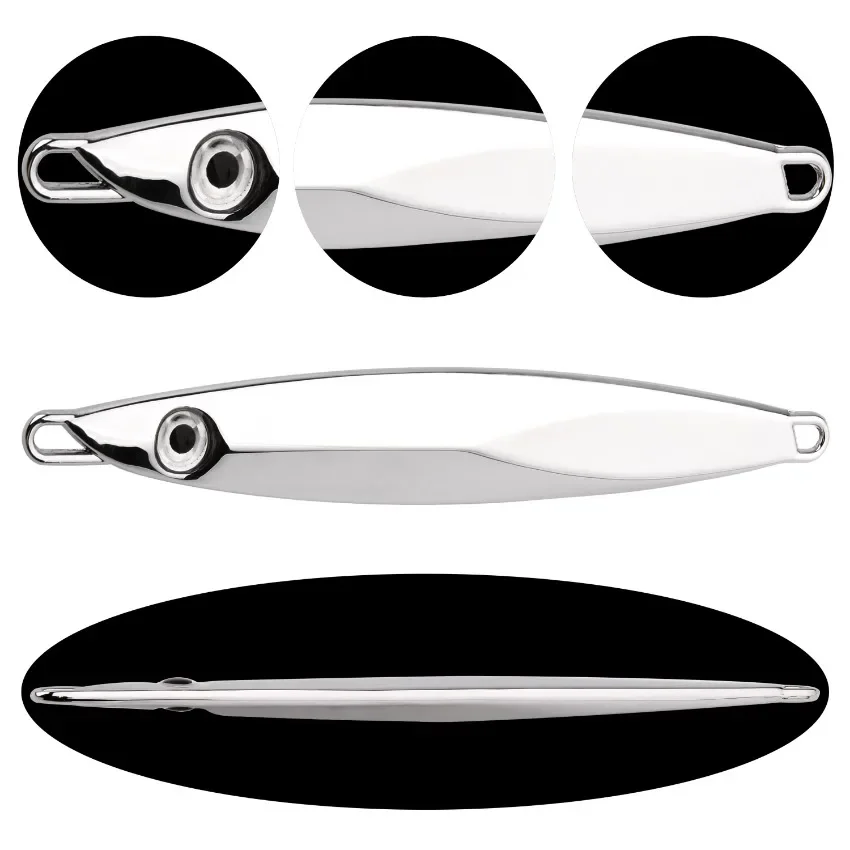 Señuelo de Pesca con plantilla de Metal, anzuelo hundido de 10g-120g, Wobbler, cuchara para Lucio, Spinner de carpa, Kit de aparejos de mar, cebo Artificial de Pesca - imagen 4