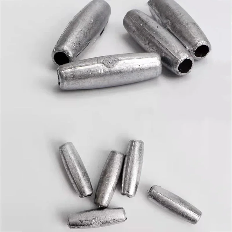 Lawaia-plomo de plomo de red fundido a mano, colgantes sin óxido para redes de pesca, colgante de red para lanzar a mano, plomo de red perforado - imagen 2