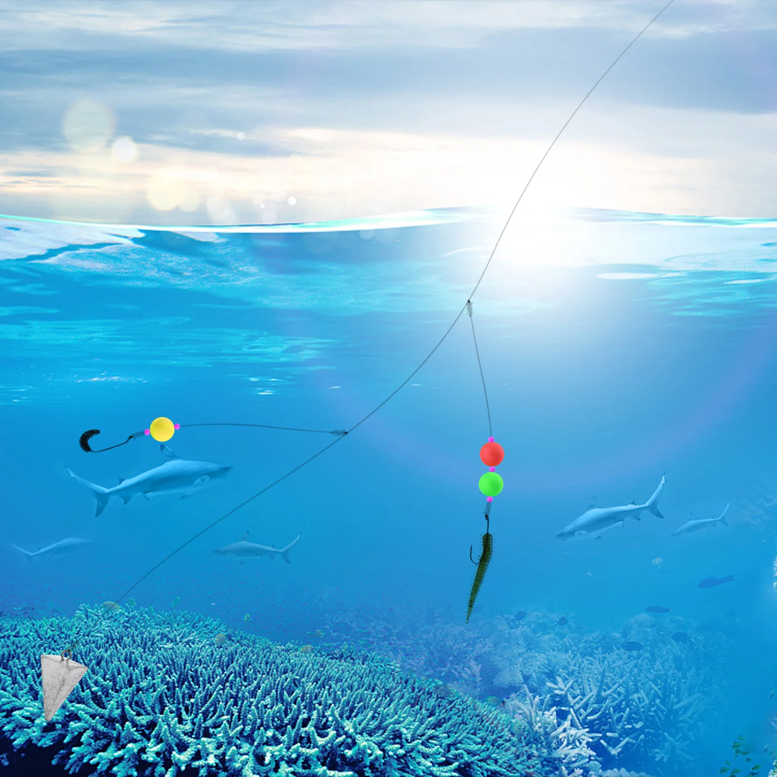 Flotador de bola de espuma para pesca, boyas Bobber, indicador de huelga para aparejo Pompano, aparejos de pesca con mosca, 10/30 Uds. - imagen 4