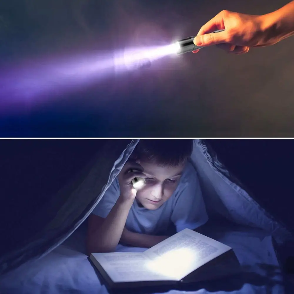 Para acampar uso ultrabrillante batería herramientas de senderismo luz de Flash táctil linterna portátil linterna al aire libre Mini linterna LED - imagen 2