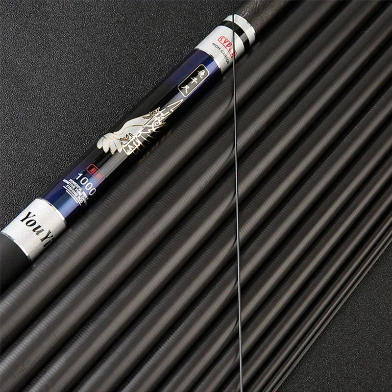 7,2 m 8m 9m 10m 11m 12m 13m caña de pescar de carbono 46T de alta calidad caña de pescar telescópica súper dura carpa caña de pescar ultraligera - imagen 5