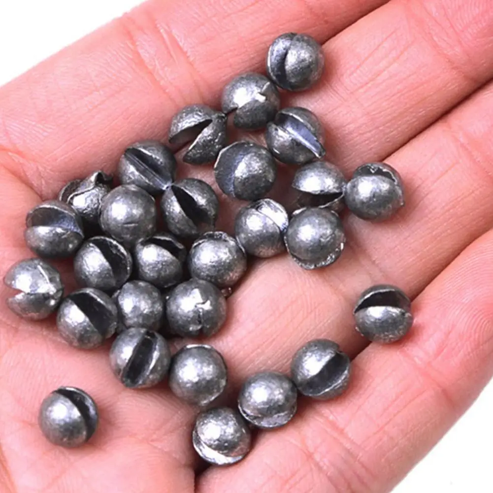 Pesas de pesca de 120 piezas, 5 tamaños, pesas redondas extraíbles, equipo de pesca con caja de almacenamiento - imagen 4