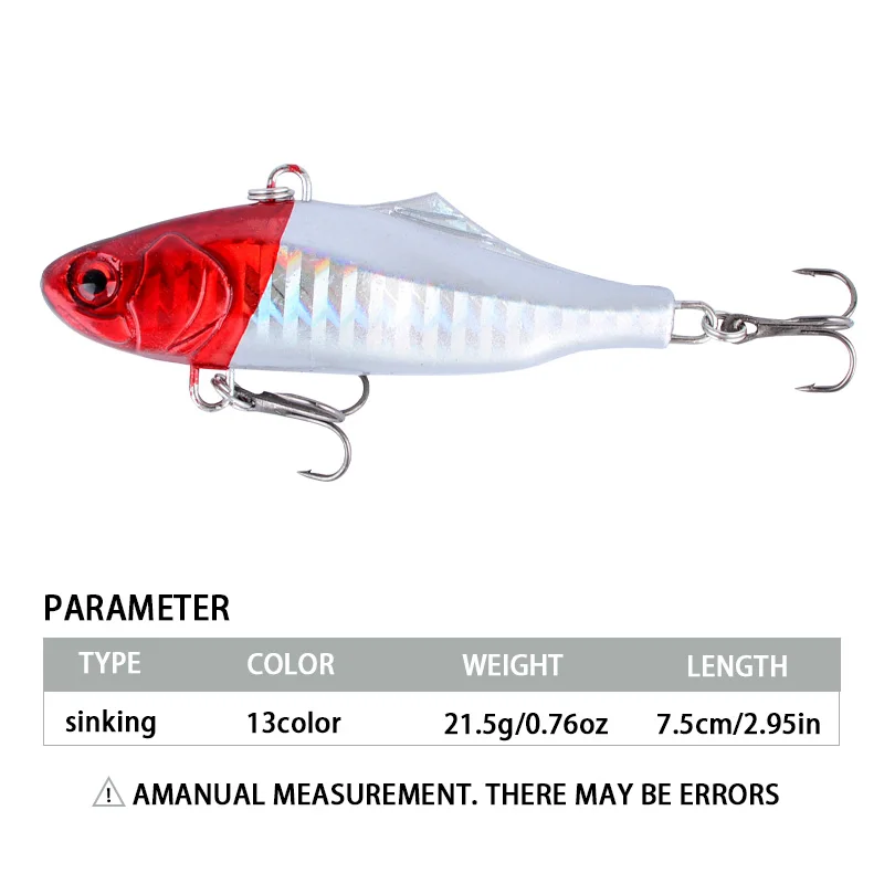 1Pc Señuelos de Pesca VIB cebo Artificial Bass Crankbait Wobblers aparejos de Pesca - imagen 2
