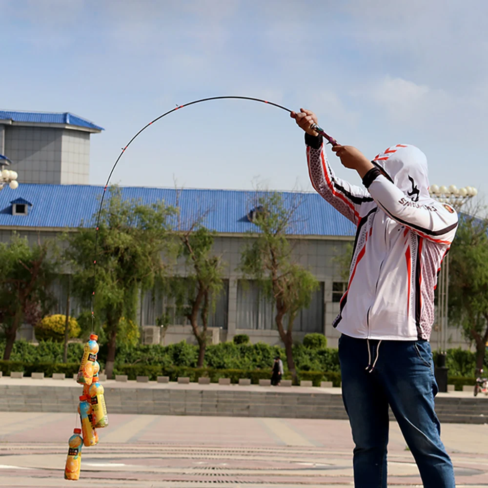 Caña de pescar de carbono ultraligera UL, Spinning Casting, 2 secciones, alta tenacidad, varillas de señuelo de surf de viaje, 1,8 m, 1,65 m para Plantilla de cebo de carpa - imagen 5