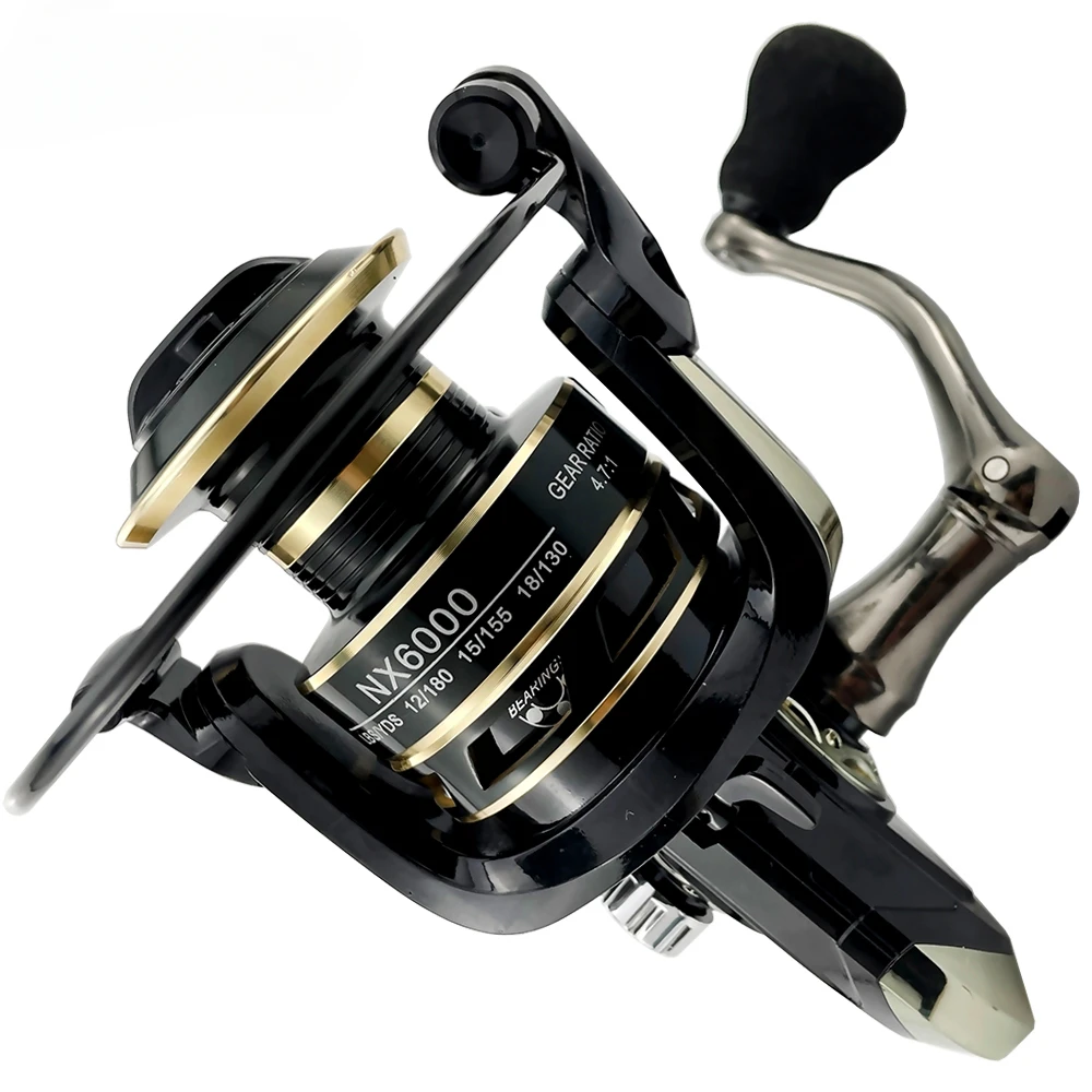 GHOTDA-bobina de pesca giratoria para agua salada, carrete de pesca ligero de 10KG, arrastre máximo para lubina, Serie 2000/3000/4000/5000/6000/7000 - imagen 2