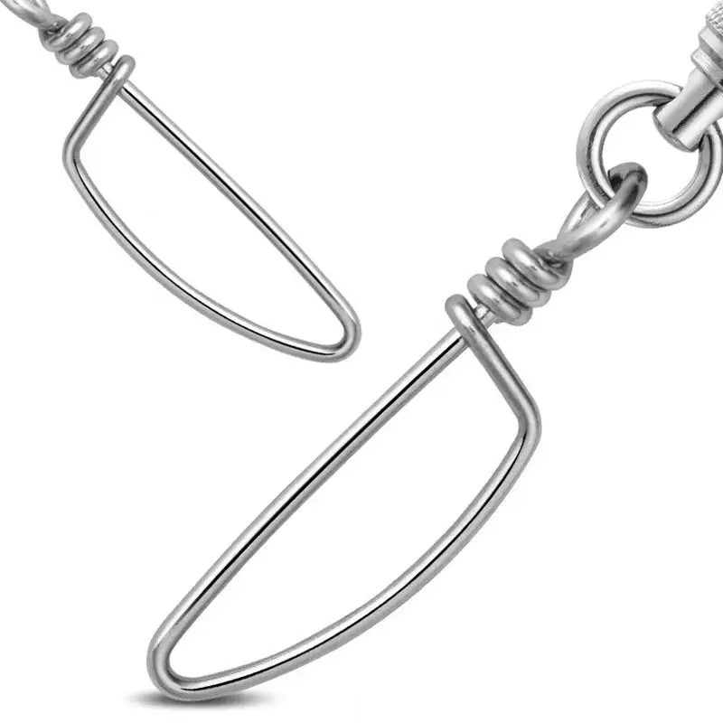 Zee Vissersboot Vissen Roestvrij Staal Reliëf Extra Sterke Gebogen Pin Lager Swivel Diepzee Slepen Vissen Connector - imagen 5