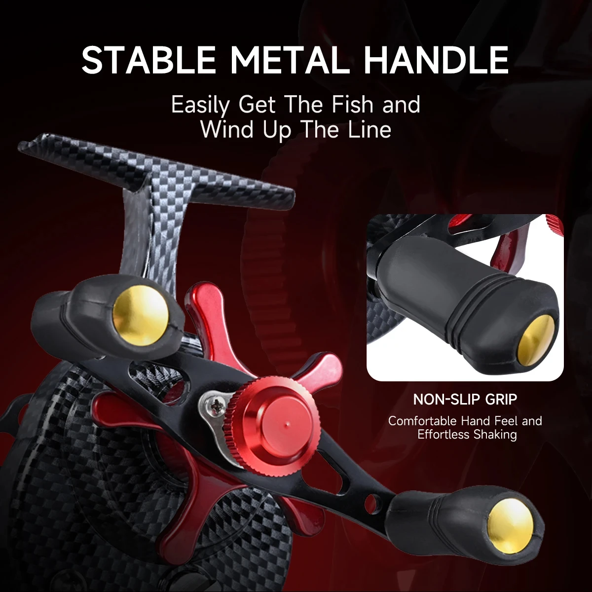 LEO-Carretes de pesca de carbono, accesorios para cañas de pescar, potencia máxima de 20KG, 4 + 1BB, 3,5: 1 - imagen 4