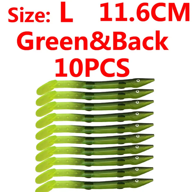 Green Black L 10pcs