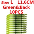 Green Black L 10pcs