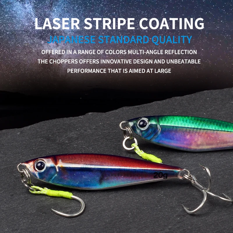 Señuelos de pesca mágicos de trabajo, agua salada, 10g, 15g, 20g, 30g, 40g, plantilla para suministros marinos, nuevo cebo Artificial, orilla, Jigging lento, pez falso - imagen 4