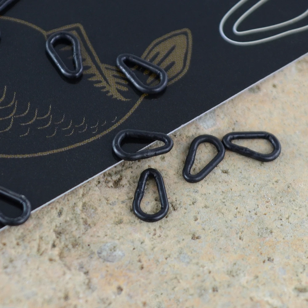 Aparejos de pesca de carpa, 40 piezas, anillos de lágrima, anillos de aparejo de pera, eslabones giratorios, Clips, gomas, anillos AG126 - imagen 2