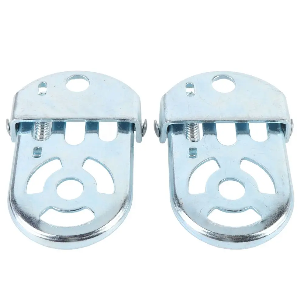 Pedales de bicicleta plegables universales de acero al manganeso ​ ​ Reposapiés plegable ​ ​ ​ ​ Estribos plateados para MTB ​ ​ ​ ​ Clavijas del asiento trasero ​ ​ - imagen 3