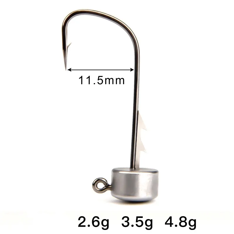 Cast & Catch Jig Head Plomo Finesse – Anzuelo anticolgante para vinilo - imagen 2