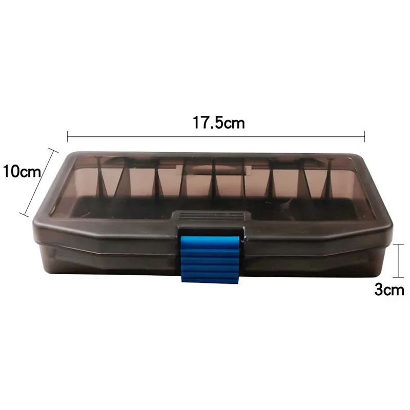 Caja de almacenamiento de aparejos de pesca con 5 compartimentos, señuelo de pesca con mosca, cuchara, anzuelo, caja de aparejos, herramientas de accesorios de pesca - imagen 3