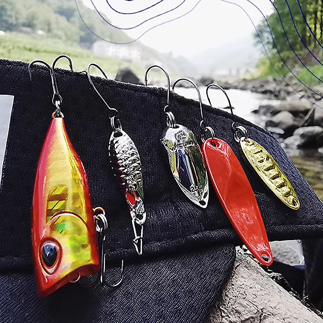 FishTrip Siwash anzuelos de repuesto para curricán y señuelos - imagen 5