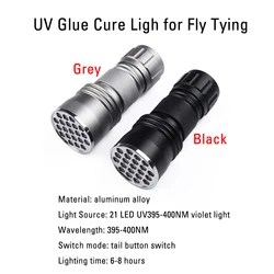 ICERIO 21LED Lámpara UV para atado de moscas - Curado de pegamento