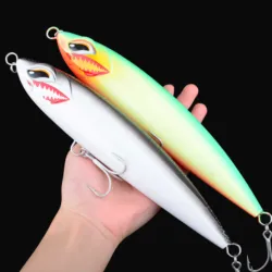 1 Uds nuevo lápiz flotante grande Señuelos de Pesca de mar Trolling Wobblers Isca cebo duro Artificial de plástico aparejos de Pesca