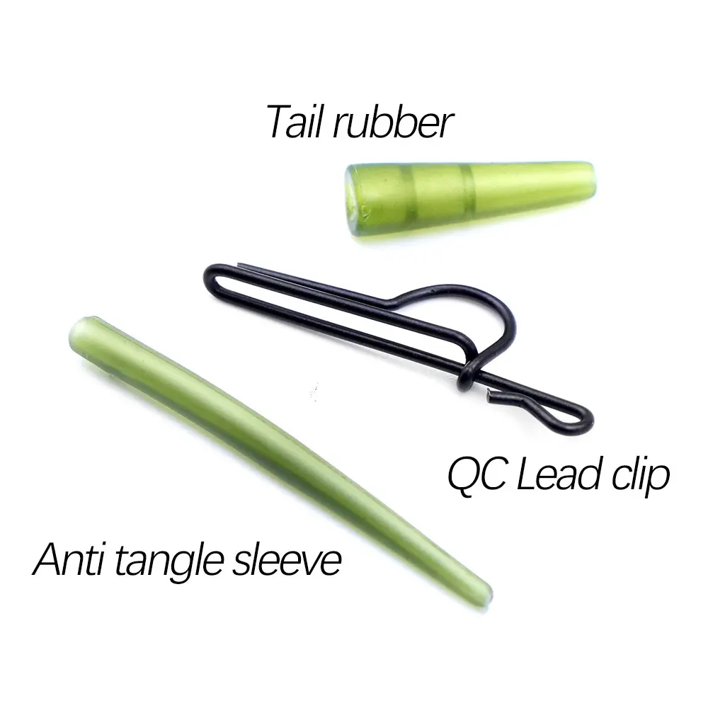 Accesorios pesca carpa con funda antienredos y clips cambio rápido - imagen 4