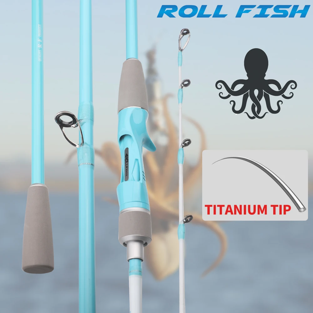 Caña Slow Jigging ROLLFISH – Punta titanio fibra carbono para barco