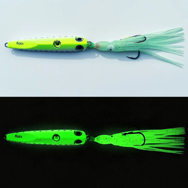 Inchiku Jig luminoso – Falda metálica para pesca marítima - imagen 3